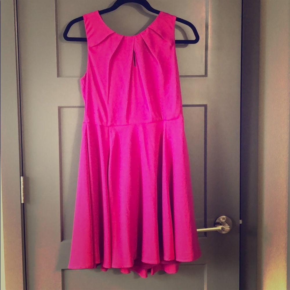 Fuschia Midi Dress